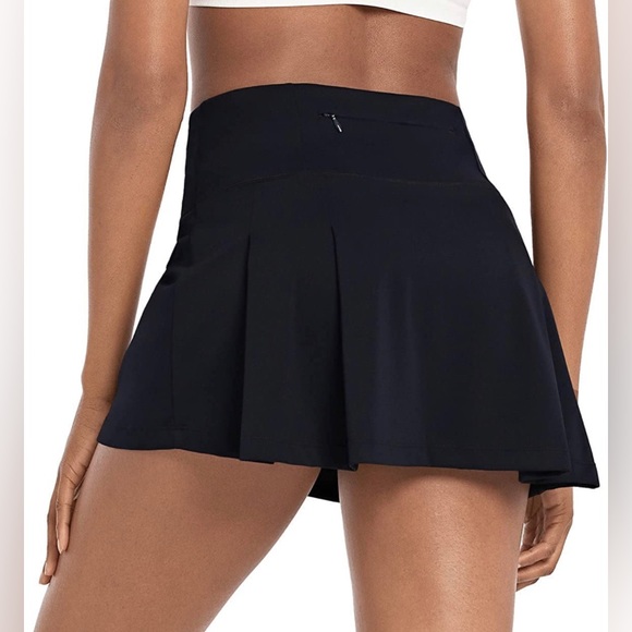 NWT BALEAF Women's Tennis Skort High Waist Pleated Skirt 4 Pockets - Picture 2 of 10